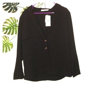 JustFab black blazer (send offers)